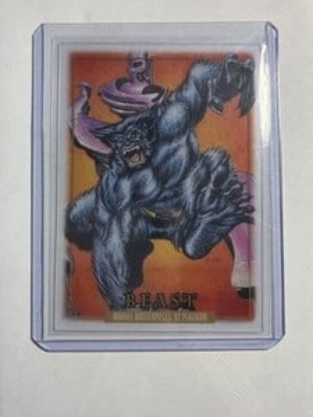 2024 Marvel Masterpieces 1992 Platinum Clear Cut #7 Beast Nice